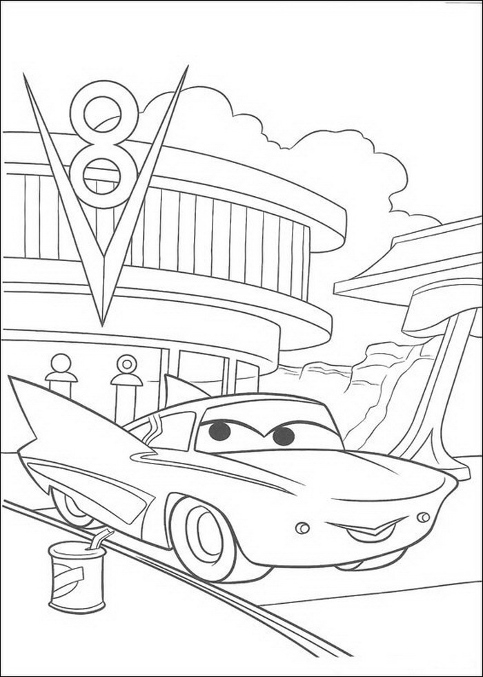 Plansa de colorat cu Cars pixar 59 189